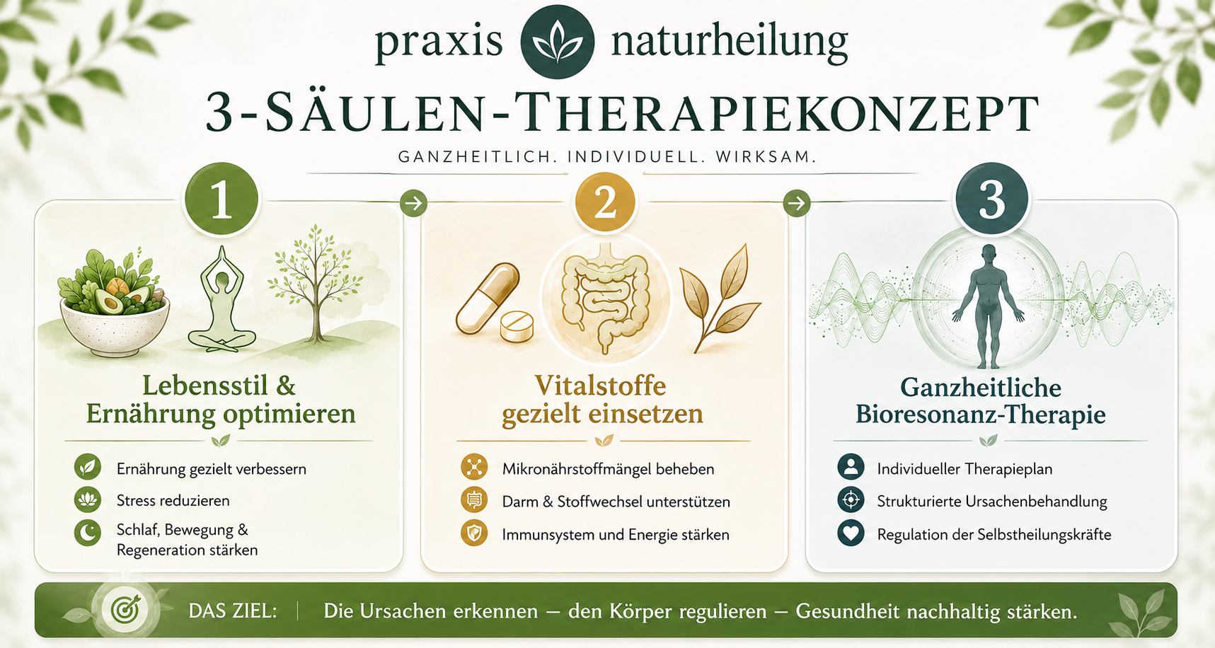 3-SÄULEN-THERAPIEKONZEPT